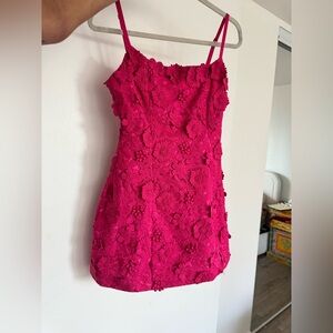 Elliatt Pink Floral Mini Dress